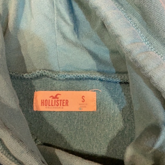 Teal Hollister hoodie - Picture 3 of 4